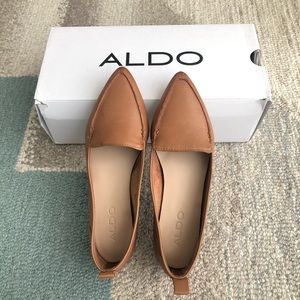 Aldo cognac flats size US 6